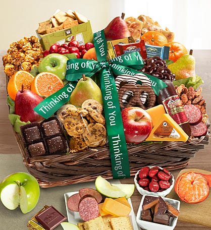 Thinking Of You Fruit & Sweets Gift Basket